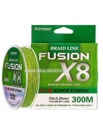 8-нишково плетено влакно Remixon Fusion Braid x8 Green - 300м