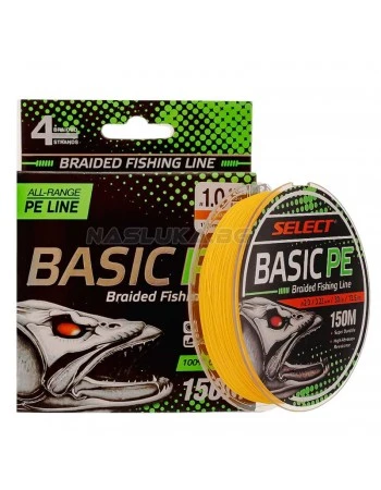 Плетено влакно за спининг риболов Select Basic PE 4X Orange - 150м