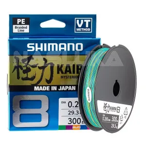 Плетено влакно Shimano 8 Kairiki Multicolor, 300 м Плетено влакно Shimano 8 Kairiki Multicolor, 300 м