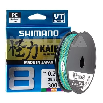 Плетено влакно Shimano 8 Kairiki Multicolor - 300м