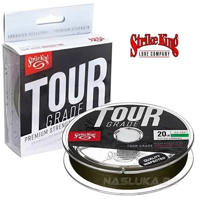 Плетено влакно за спининг риболов Strike King Tour Grade - Green