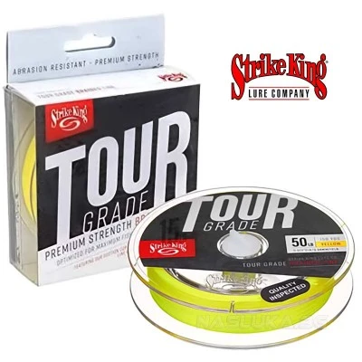 Плетено влакно за спининг риболов Strike King Tour Grade - Yellow