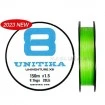 Плетено 8-нишково влакно за спининг Unitika Univenture X8 Braid PE Chartreuse - 150м