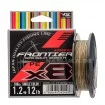 Плетено 8-нишково влакно YGK Frontier x8 - Single Color - 100м