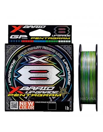 Плетено 8-нишково влакно YGK X-Braid Upgrade X8 Pentagram - 150м