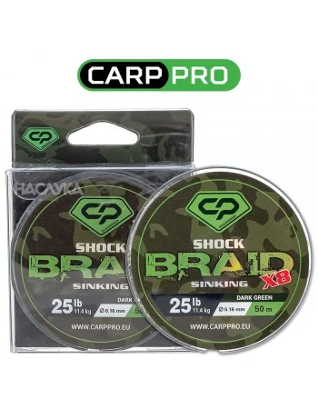 Плетено влакно за шок-лидери Carp Pro Shock Braid x8