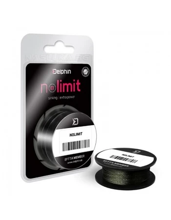 Плетено влакно за шарански поводи и монтажи Delphin NoLimit Hookline - 20м - Green
