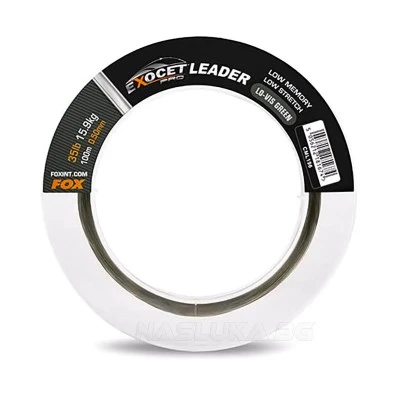Шок-лидер за шарански риболов Fox Exocet Pro Leader 80/100м