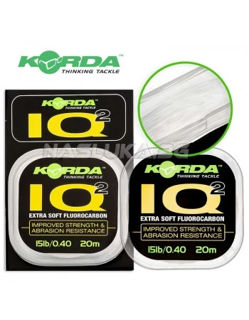 Флуорокарбон за шарански поводи Korda IQ2 Extra Soft Fluorocarbon