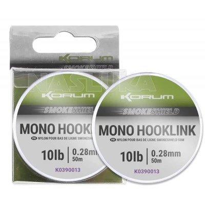 Монофилно влакно за поводи Korum SmokeShield Mono Hooklink, 50м