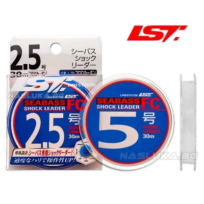 Флуорокарбон за поводи Line System SeaBass Shock Leader FC - 30м