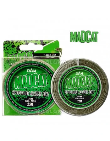 Плетено влакно за поводи за сом MadCat Spliceable Leader Line 25м