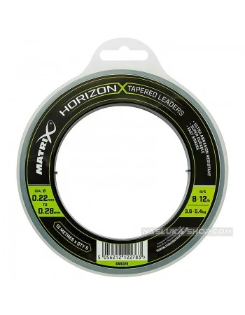 Конусни шок-лидери за фидер Matrix Horizon Tapered Leaders - 5 x 12м
