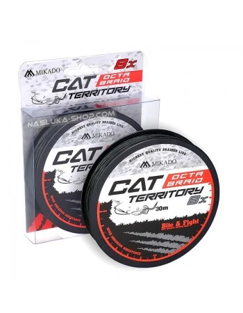 Плетен повод за сом Mikado Cat Territory Octa Braid - 30м