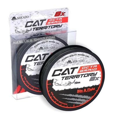Плетен повод за сом Mikado Cat Territory Octa Braid - 30м
