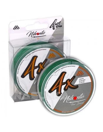 Плетено влакно за поводи Mikado Fine Braid - 15м - Green