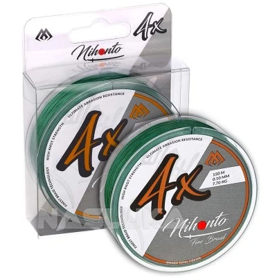 Плетено влакно за поводи Mikado Fine Braid - 15м - Green