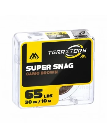 Плетено влакно за поводи с покритие Mikado Super Snag Camo Brown, 10м