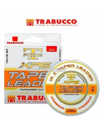 Конусни шок-лидери за сърфкастинг Trabucco XPS Taper Leader - 10 х 15м