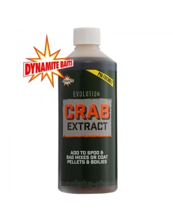 Течен атрактант за шаран Dynamite Baits Evolution 500мл, Crab Extract