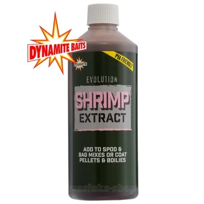 Течен атрактант за шаран Dynamite Baits Evolution 500мл, Shrimp Extract
