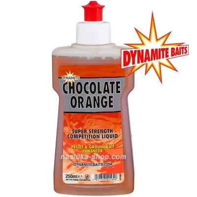 Течна добавка атрактант Dynamite Baits XL Liquid Chocolate-Orange - Шоколад и Портокал