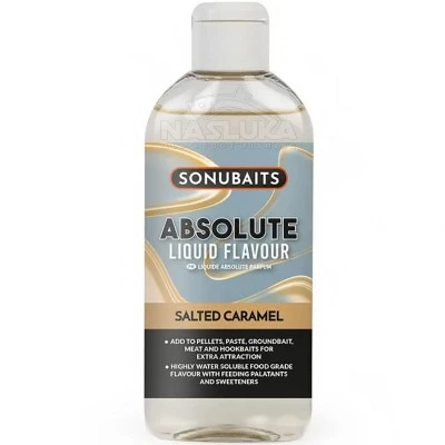 Течен аромат за стръв и захранка Sonubaits Absolute Liquid Flavour, Salted Caramel