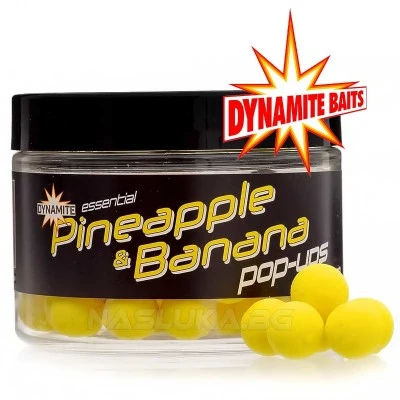 Плаващи топчета Dynamite Baits Essential Pop-Ups 12мм - Pineapple Banana