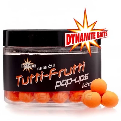 Плаващи топчета Dynamite Baits Essential Pop-Ups 12мм - Tutti Frutti