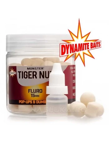 Плаващи топчета и дъмбели DB Fluro Pop-Ups 15мм - Tiger Nut