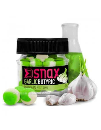 Плуващи топчета Delphin D Snax Method Pop-Up - Garlic Butyric