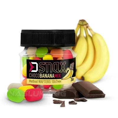 Wafters Choco Banana Mix Балансирани дъмбели Delphin D Snax Method Wafters 10х7мм - Choco Banana Mix