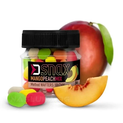 Wafters Mango Peach Mix Балансирани дъмбели Delphin D Snax Method Wafters 10х7мм - Mango Peach Mix