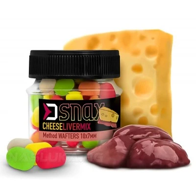 Wafters Cheese Liver Mix Балансирани дъмбели Delphin D Snax Method Wafters 10х7мм - Cheese Liver Mix