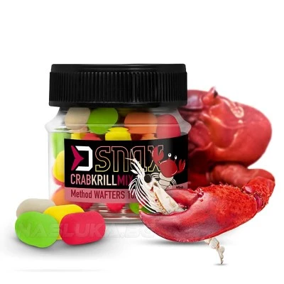 Балансирани дъмбели Delphin D Snax Method Wafters 10х7мм - Crab Krill Mix
