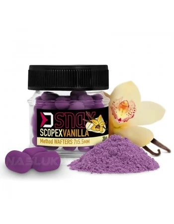 Балансирани дъмбели Delphin D Snax Method Wafters 10х7мм - Scopex Vanilla