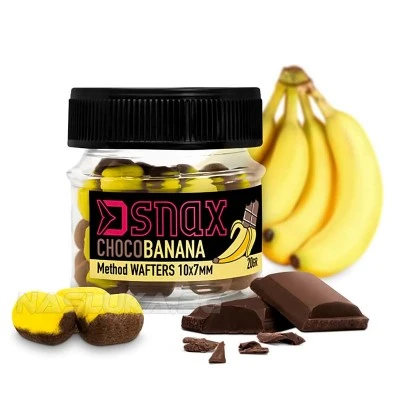 Балансирани дъмбели Delphin D Snax Method Wafters 7х5.5мм - Choco Banana