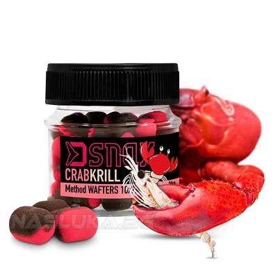 Балансирани дъмбели Delphin D Snax Method Wafters 7х5.5мм - Crab Krill