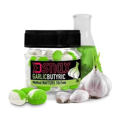 Балансирани дъмбели Delphin D Snax Method Wafters 7х5.5мм - Garlic Butyric