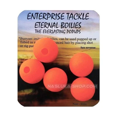 Плаващи разпробити топчета Enterprise Eternal Boilies - Fluo Orange