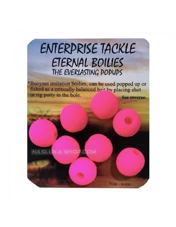 Плаващи разпробити топчета Enterprise Eternal Boilies - Fluo Pink