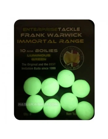Плаващи изкуствени топчета за шаран Enterprise Immortal Range 10mm Boilies - Luminous Green