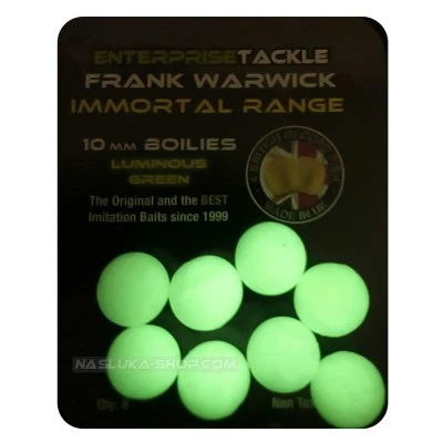 Плаващи изкуствени топчета за шаран Enterprise Immortal Range 10mm Boilies - Luminous Green