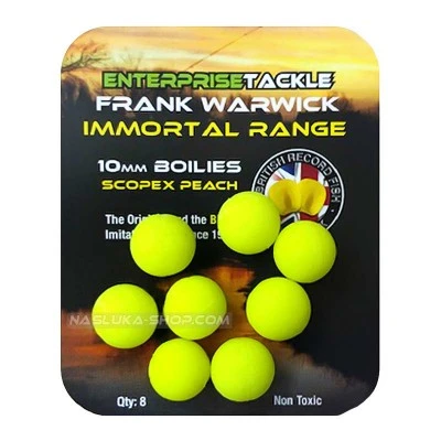 Плаващи изкуствени топчета за шаран Enterprise Immortal Range 10mm Boilies - Scopex Peach