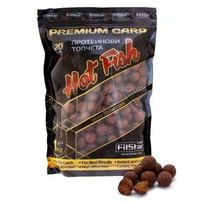 Протеинови топчета FilStar Premium Carp - Hot Fish