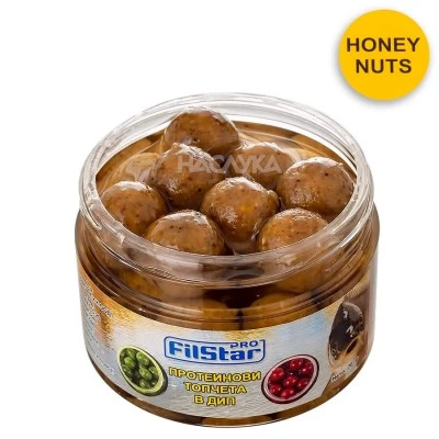 Протеинови топчета в ДИП Filstar - Honey Nuts