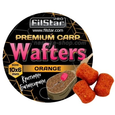 FilStar Wafters Orange Балансирани дъмбели за фидер FilStar Premium Carp Wafters - Orange