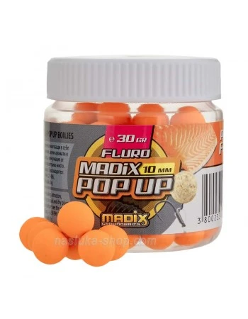Плуващи протеинови топчета Madix Fluro Pop-up - Риба