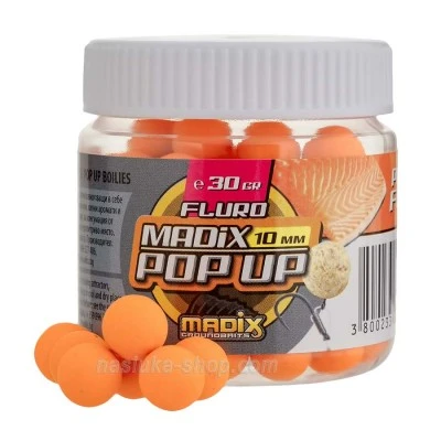 Плуващи протеинови топчета Madix Fluro Pop-up - Риба