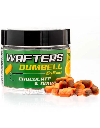 Балансирани дъмбели Madix Wafters Dumbell 6x8мм - Choko-Orange